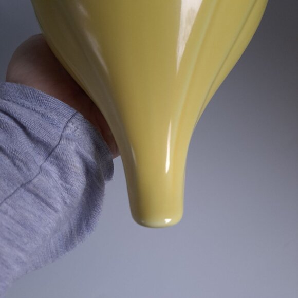 Hall Aladdin Genie Lamp Teapot Yellow Gold Trim Swirl Design Collectible Vintage - Picture 11 of 16